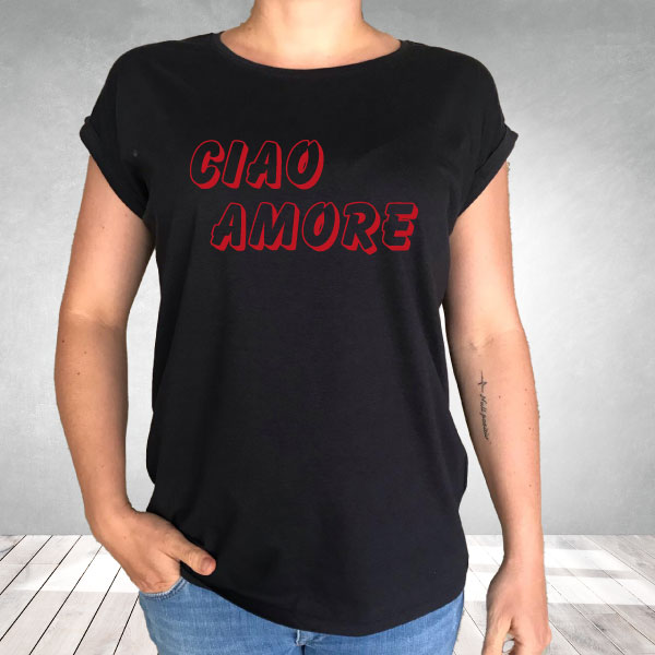 Ciao Amore BY021 Extended Shoulder Tee